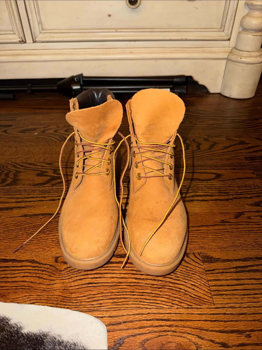 Timberland Wheat Suede Lace-Up Work Boots